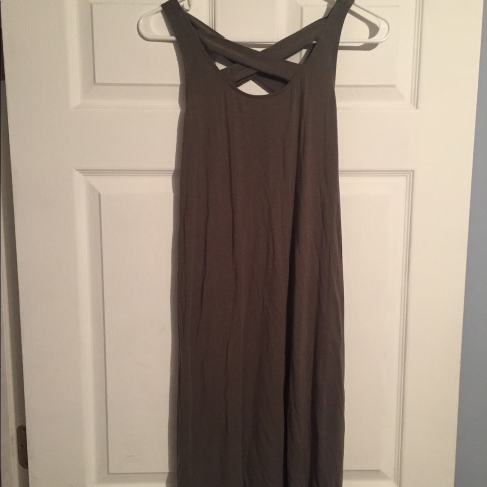 Maurice’s olive green dress